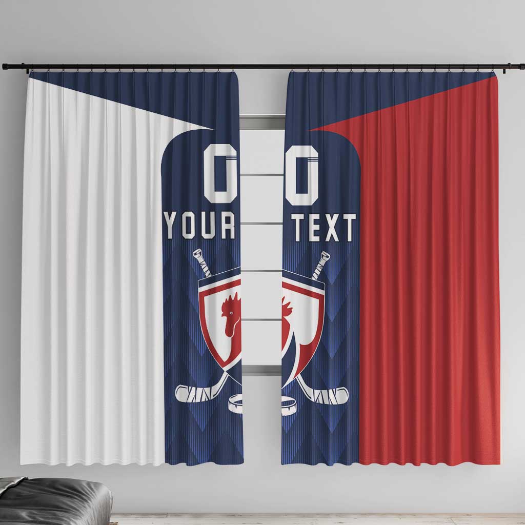 Custom France Hockey Window Curtain Les Bleus Go Champions