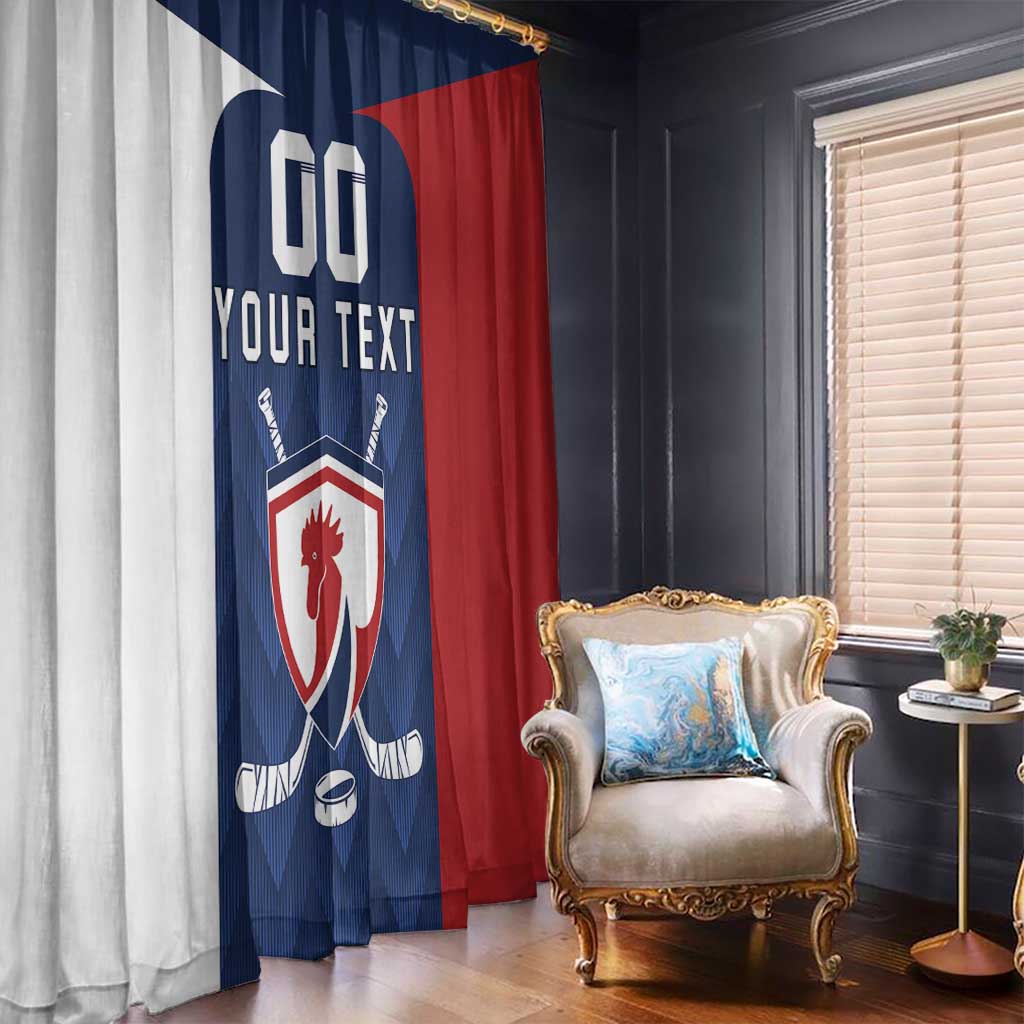 Custom France Hockey Window Curtain Les Bleus Go Champions