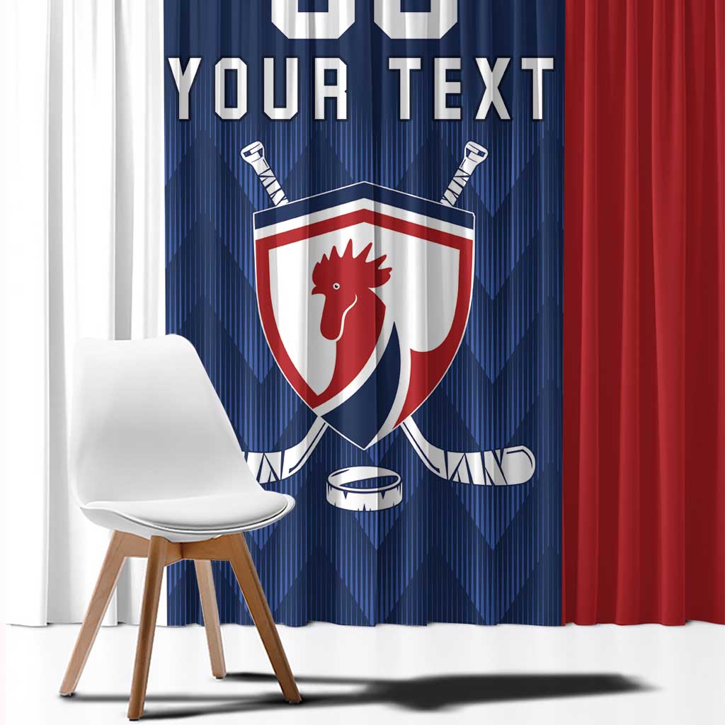 Custom France Hockey Window Curtain Les Bleus Go Champions