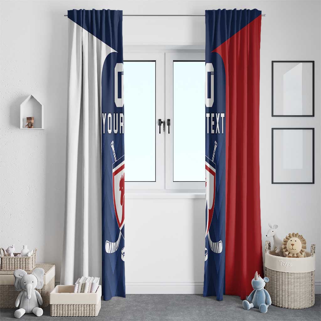 Custom France Hockey Window Curtain Les Bleus Go Champions
