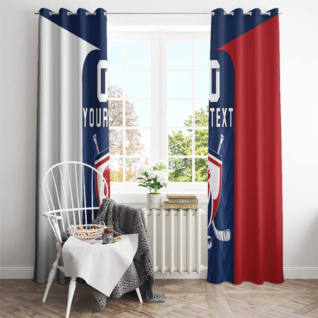 Custom France Hockey Window Curtain Les Bleus Go Champions