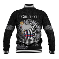 Personalized Viking Faroe Islands Baseball Jacket Valhalla Viking Pattern