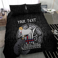 Personalized Viking Faroe Islands Bedding Set Valhalla Viking Pattern