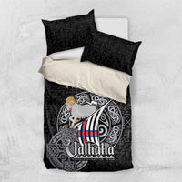 Personalized Viking Faroe Islands Bedding Set Valhalla Viking Pattern