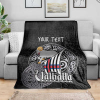 Personalized Viking Faroe Islands Blanket Valhalla Viking Pattern