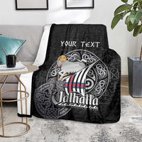 Personalized Viking Faroe Islands Blanket Valhalla Viking Pattern
