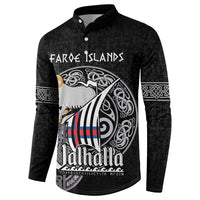Personalized Viking Faroe Islands Button Sweatshirt Valhalla Viking Pattern
