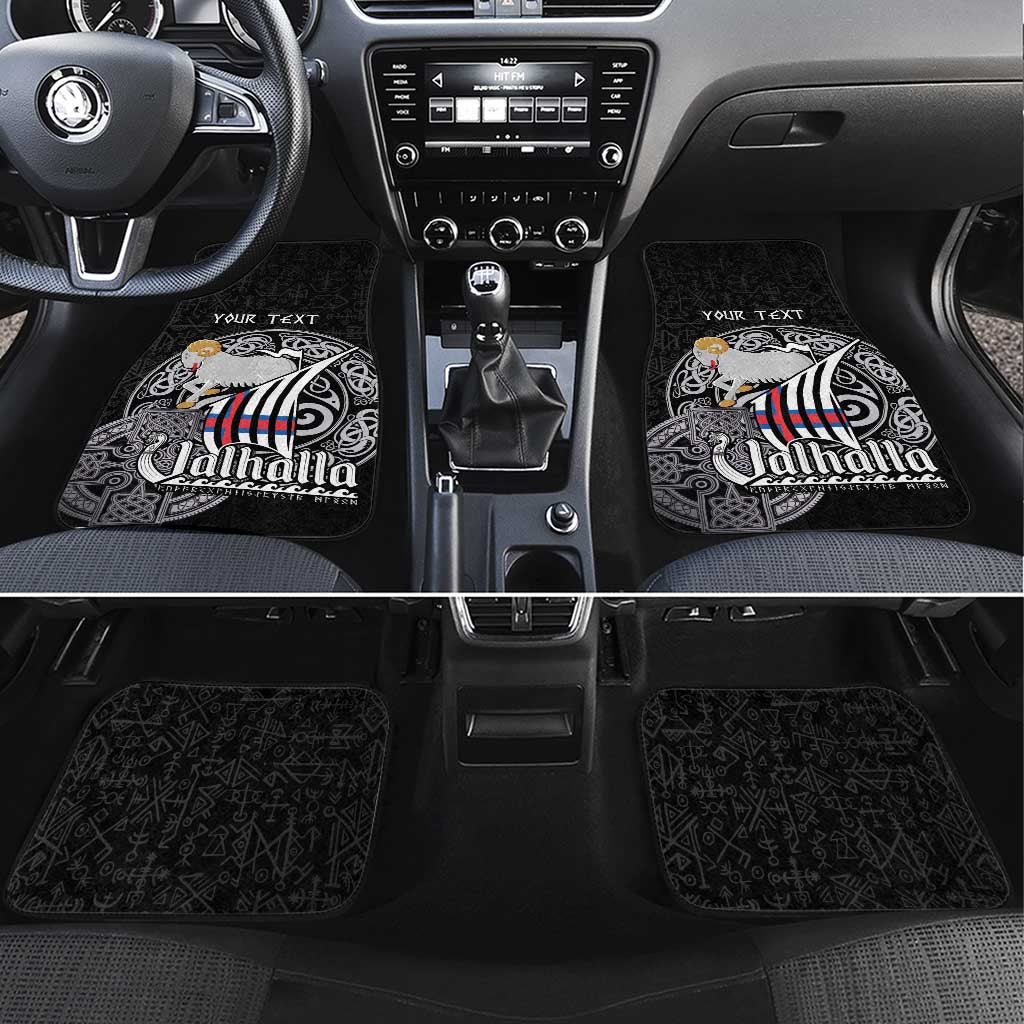 Personalized Viking Faroe Islands Car Mats Valhalla Viking Pattern