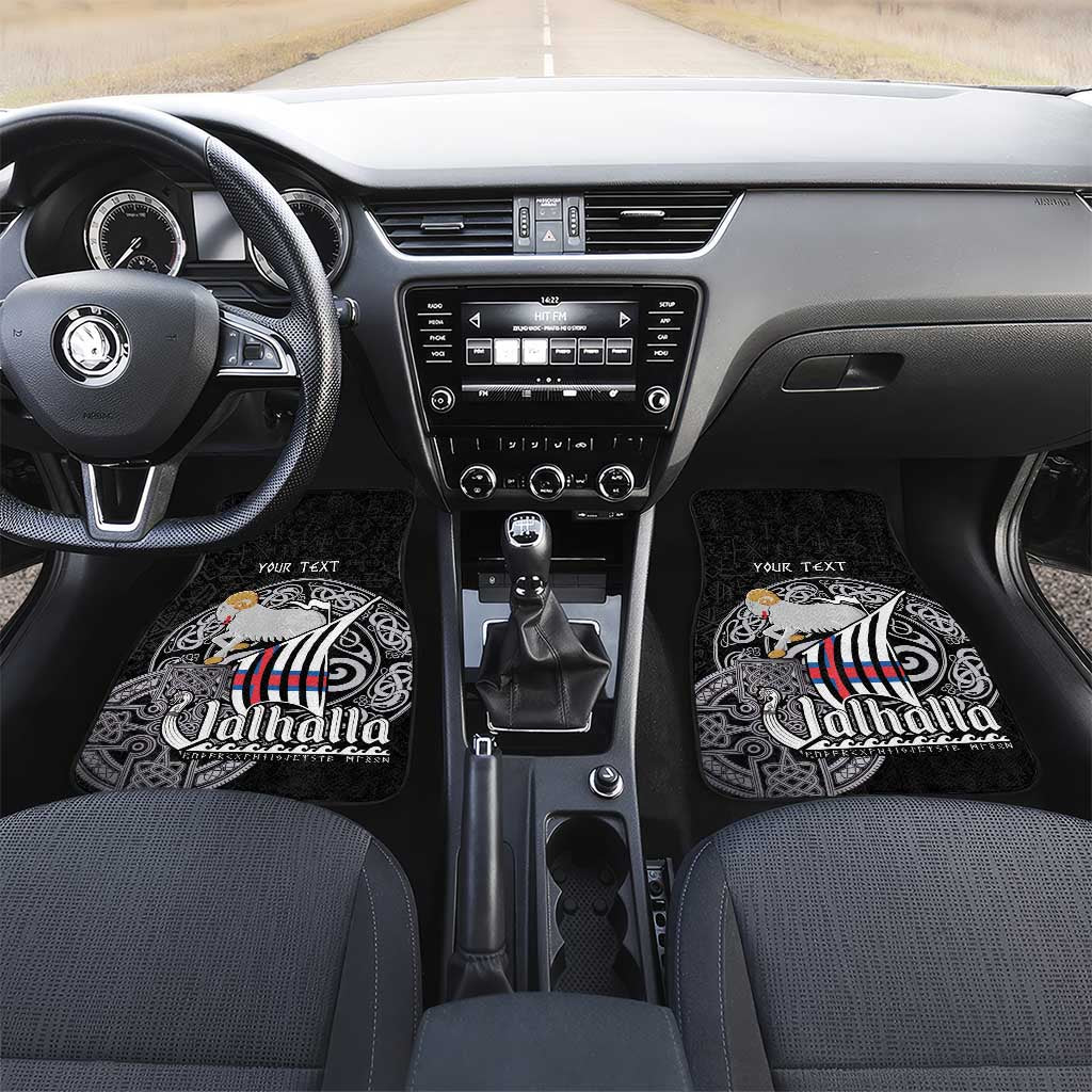 Personalized Viking Faroe Islands Car Mats Valhalla Viking Pattern