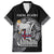 Personalized Viking Faroe Islands Family Matching Off Shoulder Short Dress and Hawaiian Shirt Valhalla Viking Pattern