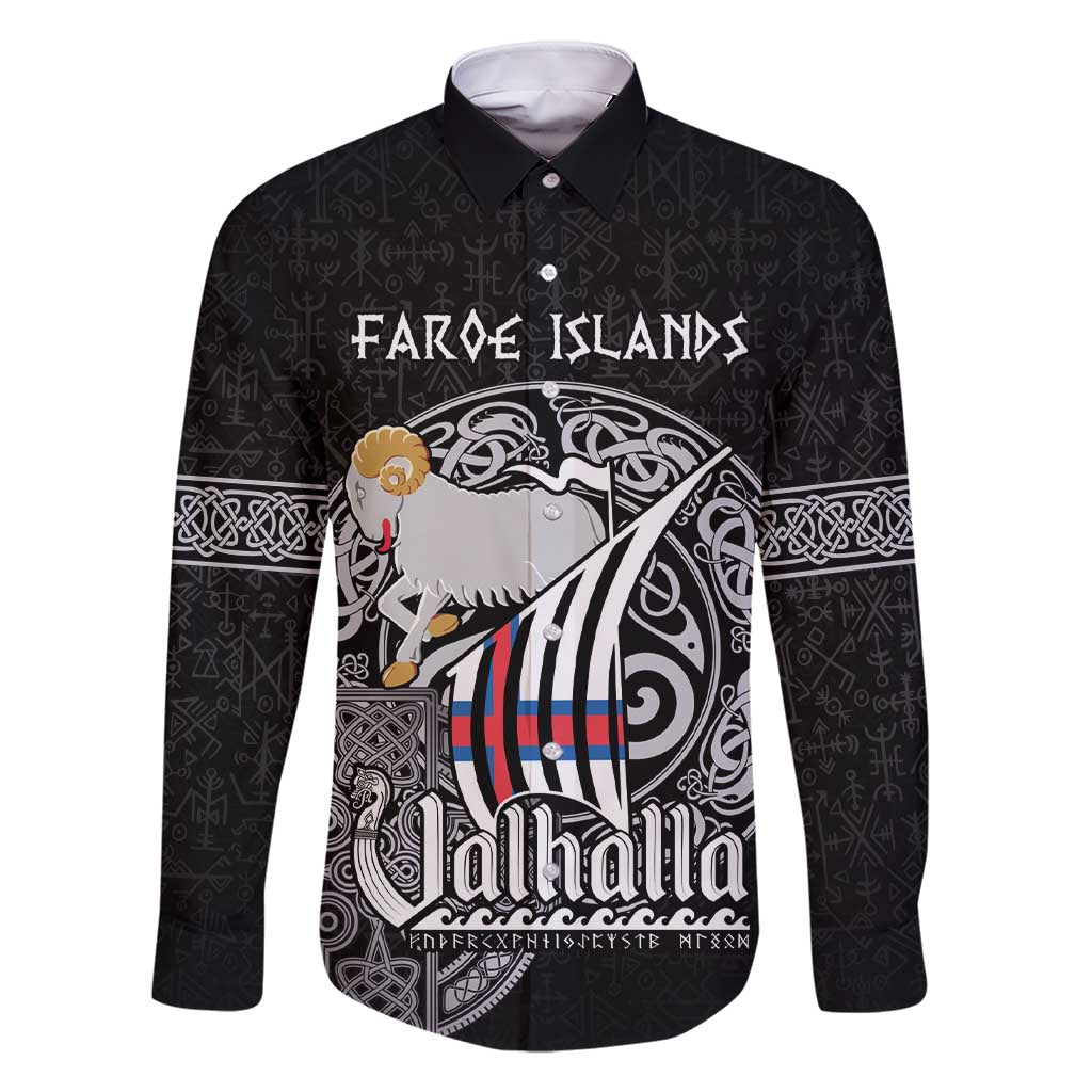 Personalized Viking Faroe Islands Family Matching Short Sleeve Bodycon Dress and Hawaiian Shirt Valhalla Viking Pattern