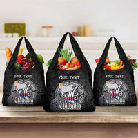 Personalized Viking Faroe Islands Grocery Bag Valhalla Viking Pattern