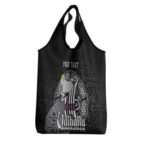 Personalized Viking Faroe Islands Grocery Bag Valhalla Viking Pattern