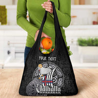 Personalized Viking Faroe Islands Grocery Bag Valhalla Viking Pattern