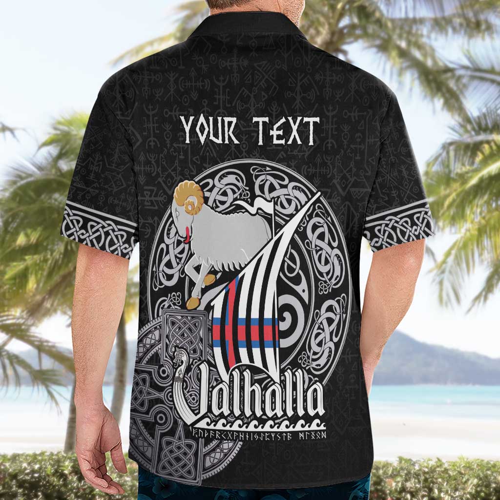 Personalized Viking Faroe Islands Hawaiian Shirt Valhalla Viking Pattern