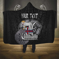 Personalized Viking Faroe Islands Hooded Blanket Valhalla Viking Pattern