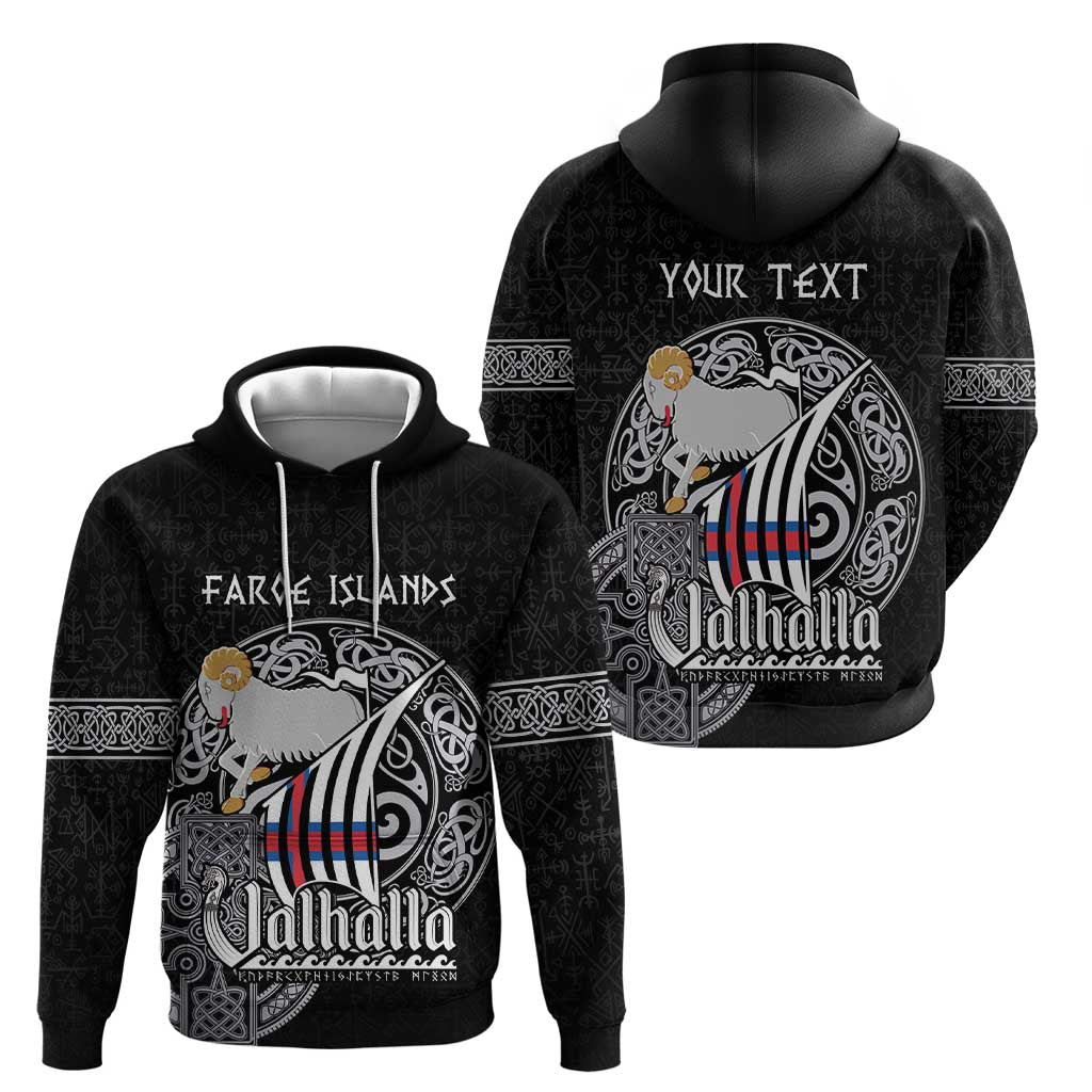 Personalized Viking Faroe Islands Hoodie Valhalla Viking Pattern