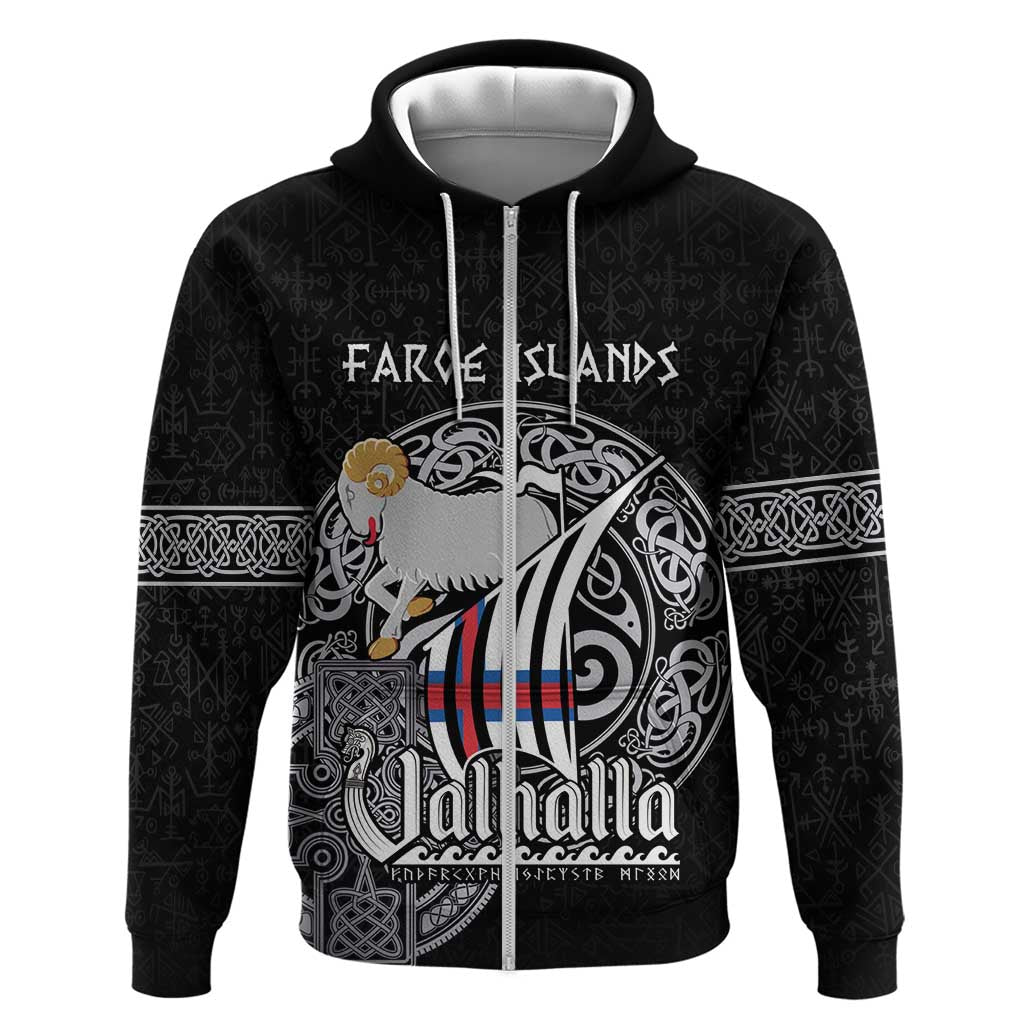 Personalized Viking Faroe Islands Hoodie Valhalla Viking Pattern