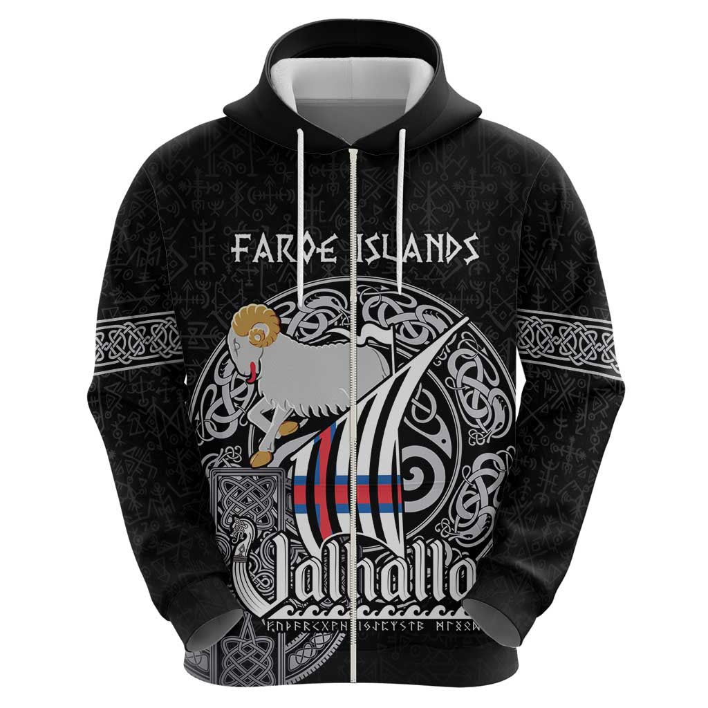 Personalized Viking Faroe Islands Hoodie Valhalla Viking Pattern