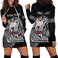 Personalized Viking Faroe Islands Hoodie Dress Valhalla Viking Pattern