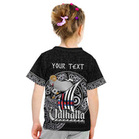 Personalized Viking Faroe Islands Kid T Shirt Valhalla Viking Pattern