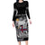 Personalized Viking Faroe Islands Long Sleeve Bodycon Dress Valhalla Viking Pattern
