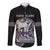Personalized Viking Faroe Islands Long Sleeve Button Shirt Valhalla Viking Pattern