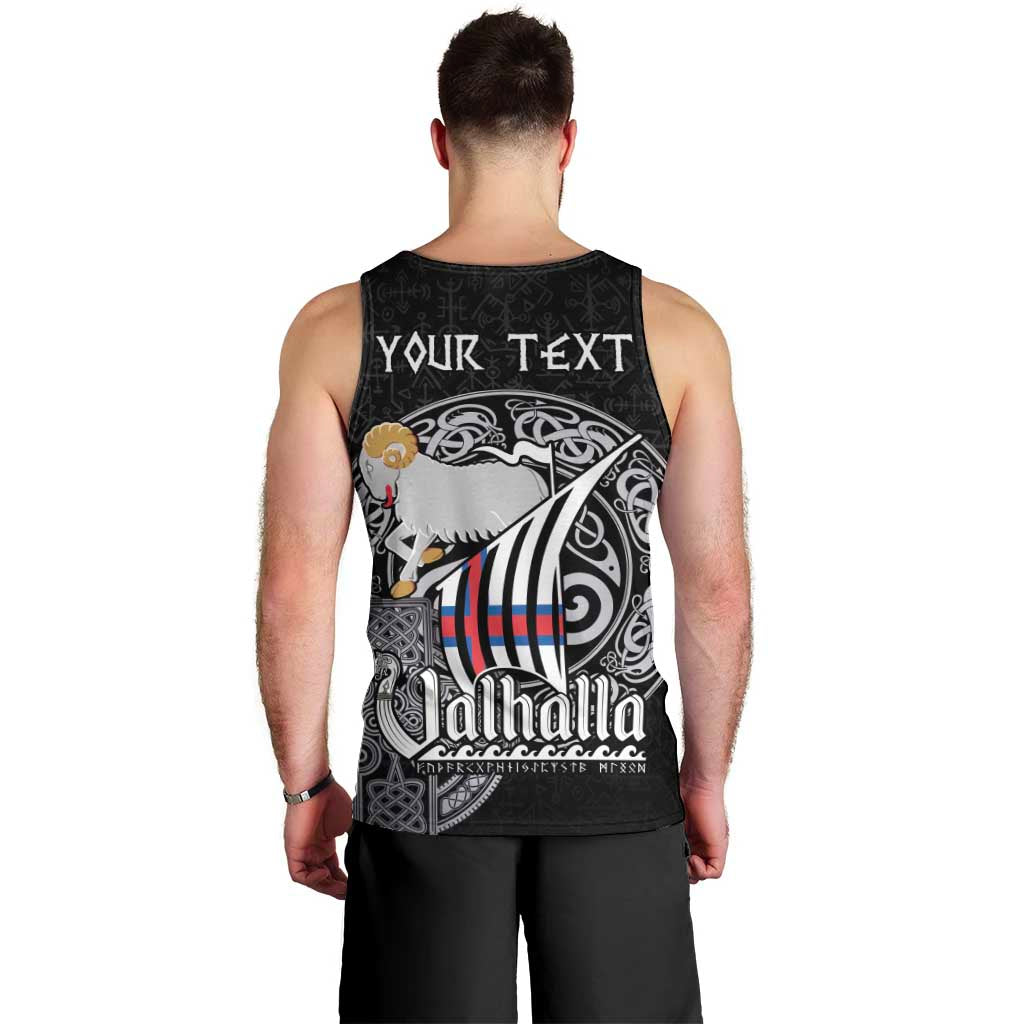 Personalized Viking Faroe Islands Men Tank Top Valhalla Viking Pattern