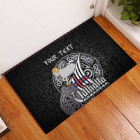 Personalized Viking Faroe Islands Rubber Doormat Valhalla Viking Pattern