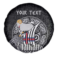 Personalized Viking Faroe Islands Spare Tire Cover Valhalla Viking Pattern