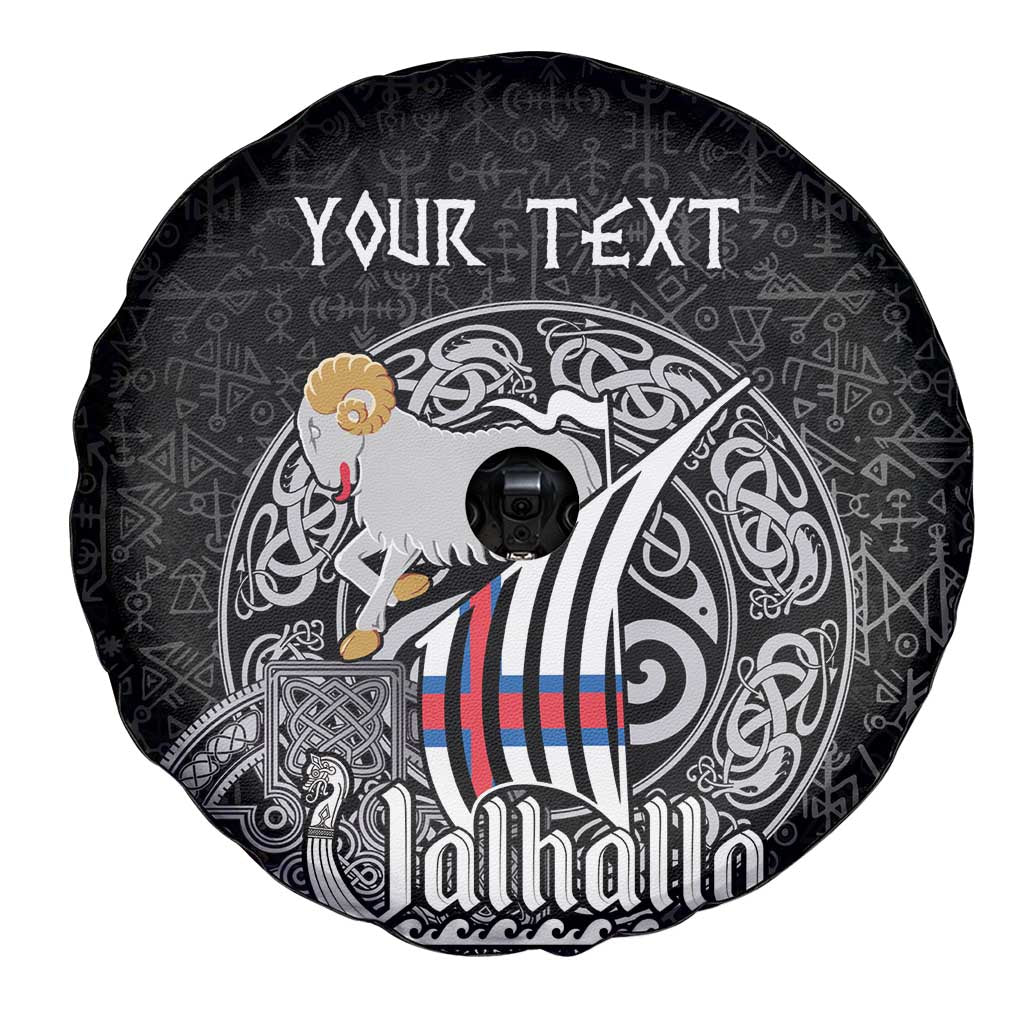 Personalized Viking Faroe Islands Spare Tire Cover Valhalla Viking Pattern