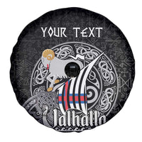 Personalized Viking Faroe Islands Spare Tire Cover Valhalla Viking Pattern