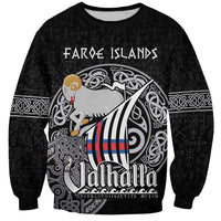Personalized Viking Faroe Islands Sweatshirt Valhalla Viking Pattern