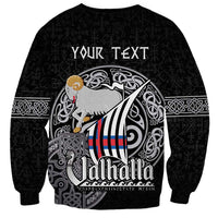 Personalized Viking Faroe Islands Sweatshirt Valhalla Viking Pattern