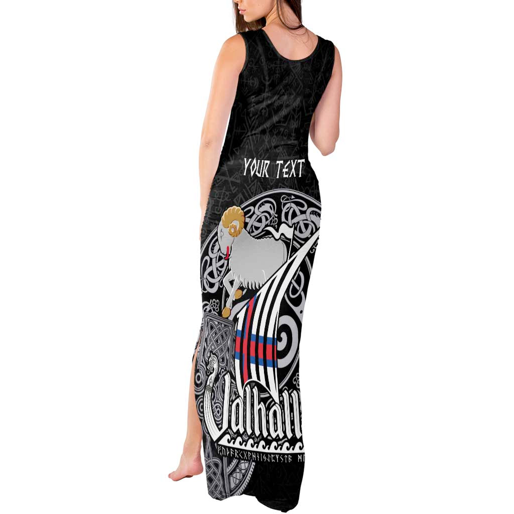 Personalized Viking Faroe Islands Tank Maxi Dress Valhalla Viking Pattern
