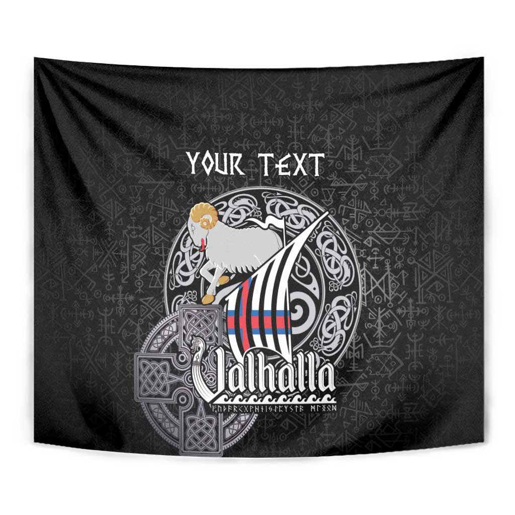 Personalized Viking Faroe Islands Tapestry Valhalla Viking Pattern
