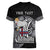 Personalized Viking Faroe Islands Women V-Neck T-Shirt Valhalla Viking Pattern