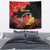 Personalized North Macedonia Republic Day Tapestry Ilinden Monument Red Poppy