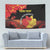 Personalized North Macedonia Republic Day Tapestry Ilinden Monument Red Poppy