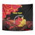 Personalized North Macedonia Republic Day Tapestry Ilinden Monument Red Poppy