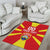 Personalized North Macedonia Area Rug Flag Style