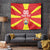 Personalized North Macedonia Tapestry Flag Style