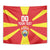 Personalized North Macedonia Tapestry Flag Style