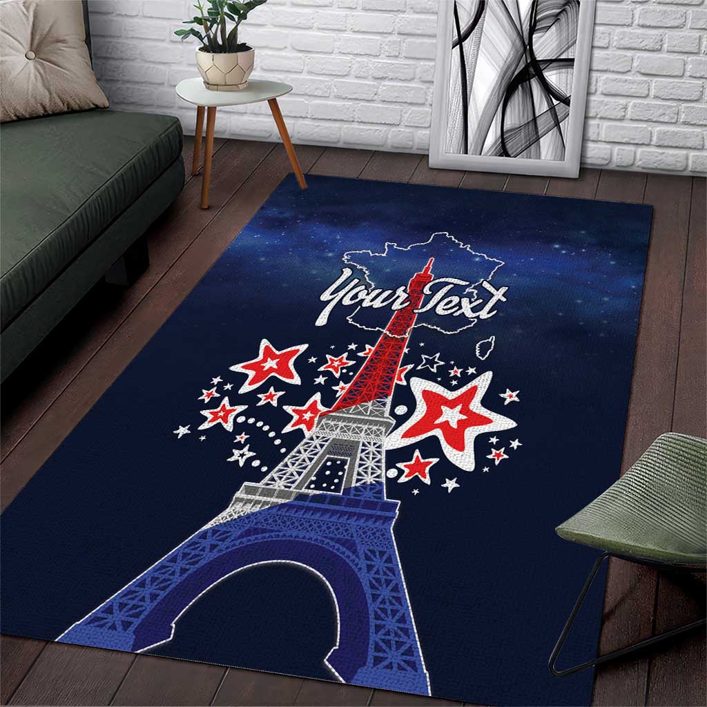 Personalized Happy Bastille Day Area Rug Vive la France!