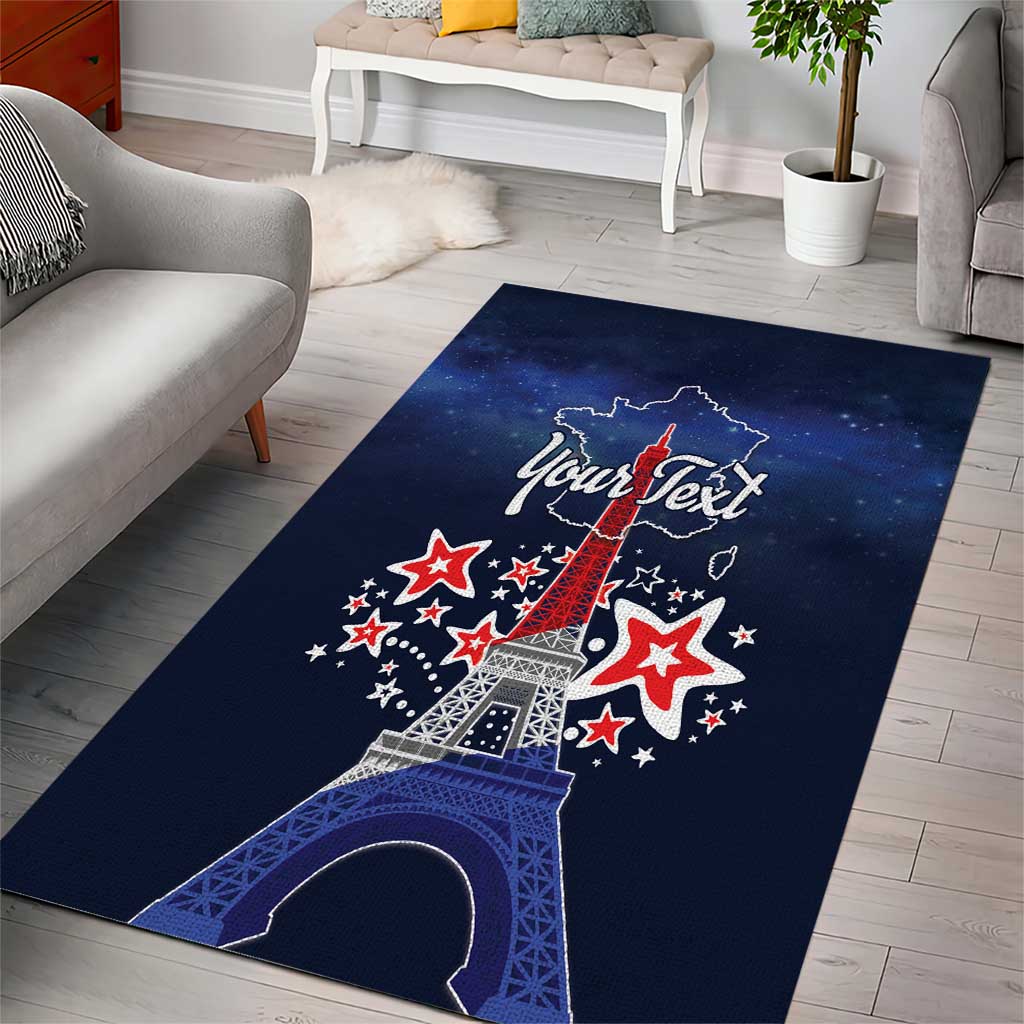 Personalized Happy Bastille Day Area Rug Vive la France!