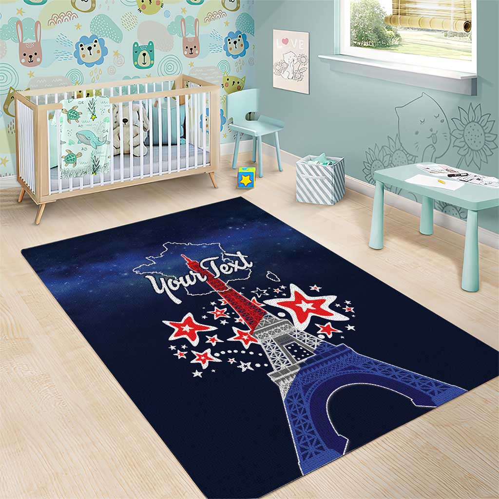 Personalized Happy Bastille Day Area Rug Vive la France!