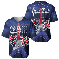 Personalized Happy Bastille Day Baseball Jersey Vive la France!