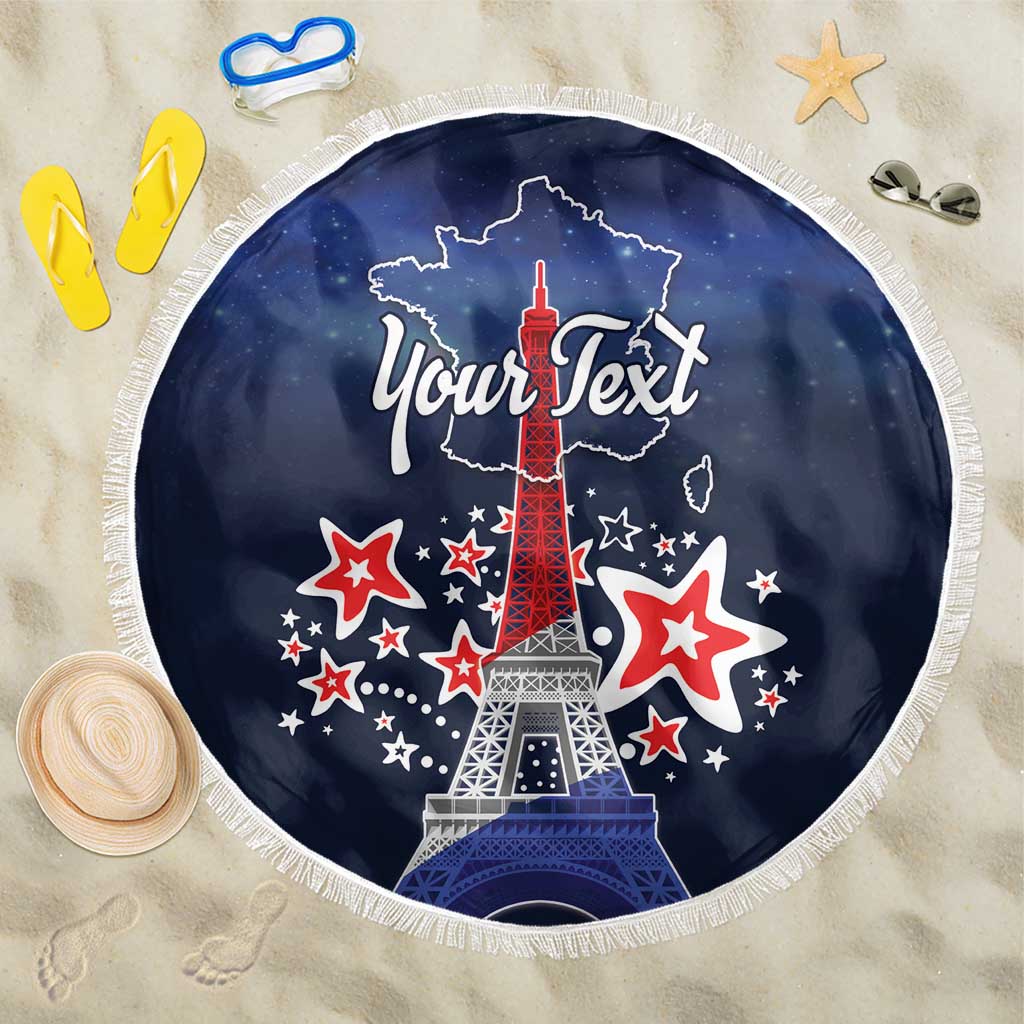 Personalized Happy Bastille Day Beach Blanket Vive la France!