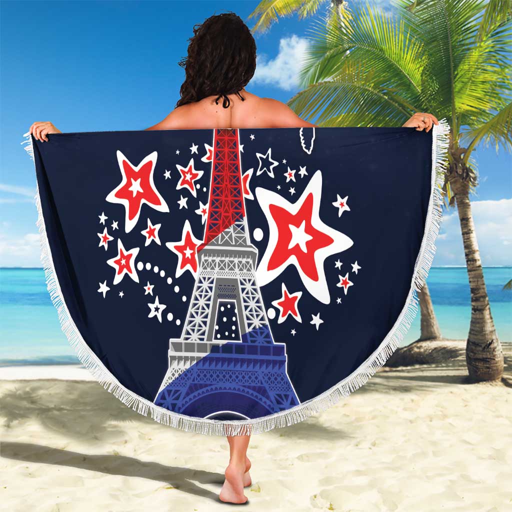 Personalized Happy Bastille Day Beach Blanket Vive la France!