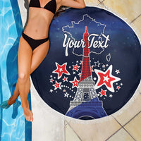 Personalized Happy Bastille Day Beach Blanket Vive la France!